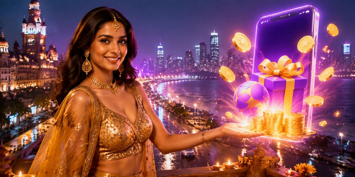 Indian woman holding a mobile phone registering at 4008 from Mumbai street